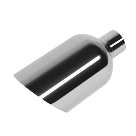 2.25 inch exhaust tip 12.00" Overall Length, 304 2.25" Inlet 5.00" Outlet