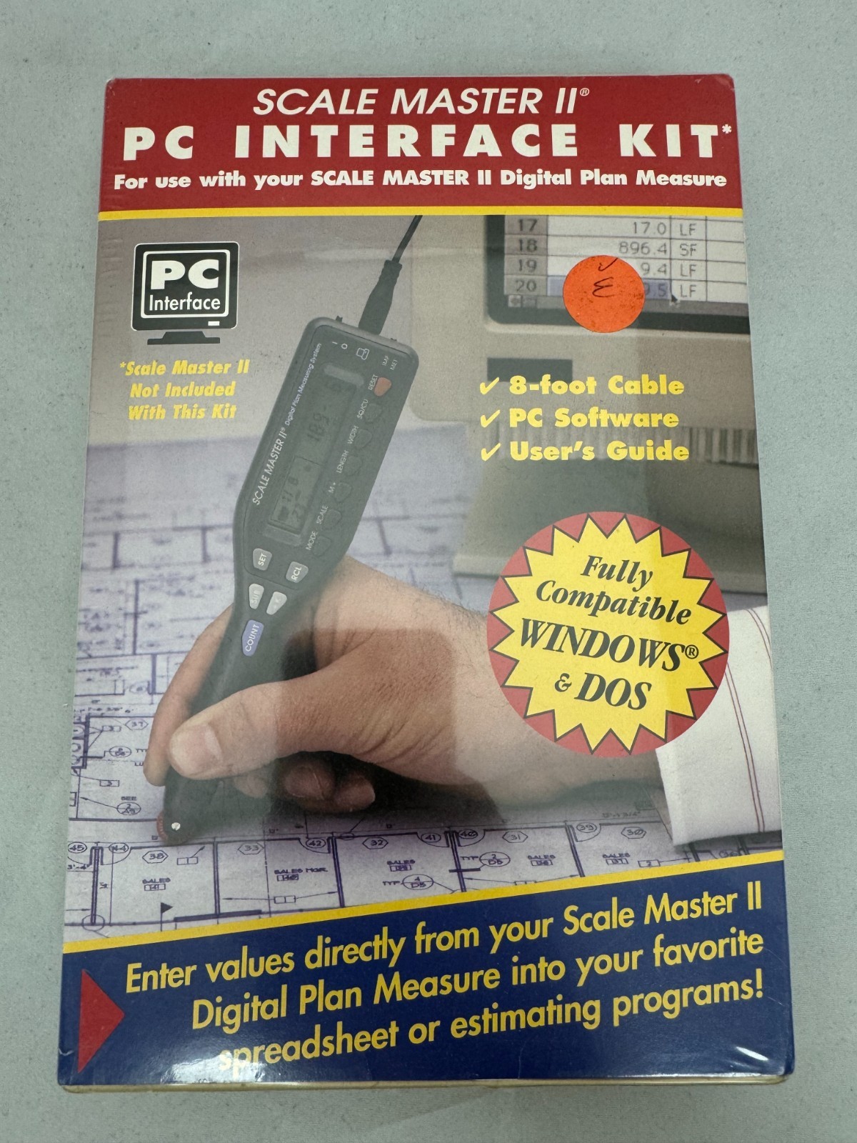 Vintage Scale Master II PC Interface Kit - Calculated Industries - New Old Stock