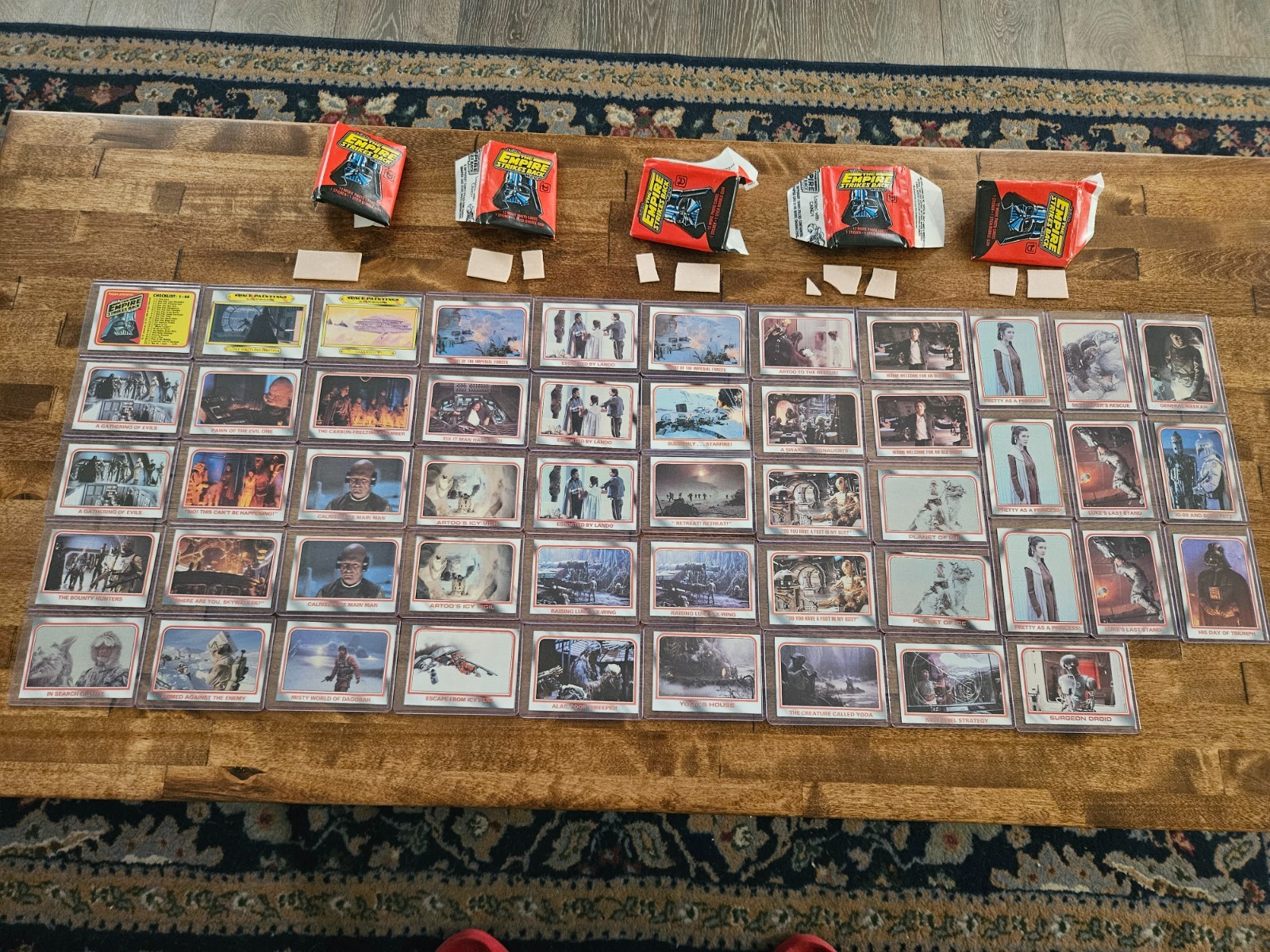 STAR WARS 1980 Empire Strikes Back Lot 50 PACK FRESH Cards Wrappers Gum NM+ MINT