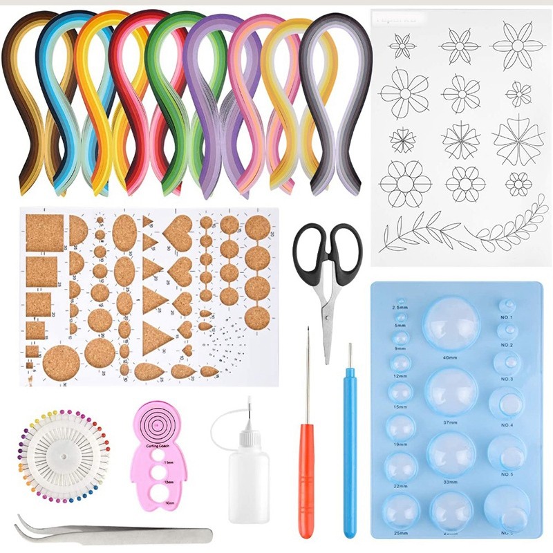 Quilling Kits 45 Colors 900 Strips Quilling Art  DIY Craft with Tools for8965