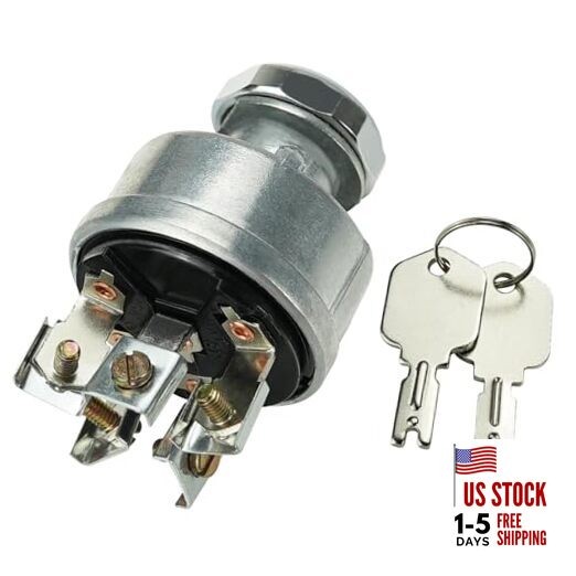 Ignition Switch with Keys for Hy-Ster Forklift 272041 Replace Cl-ark 2394129 