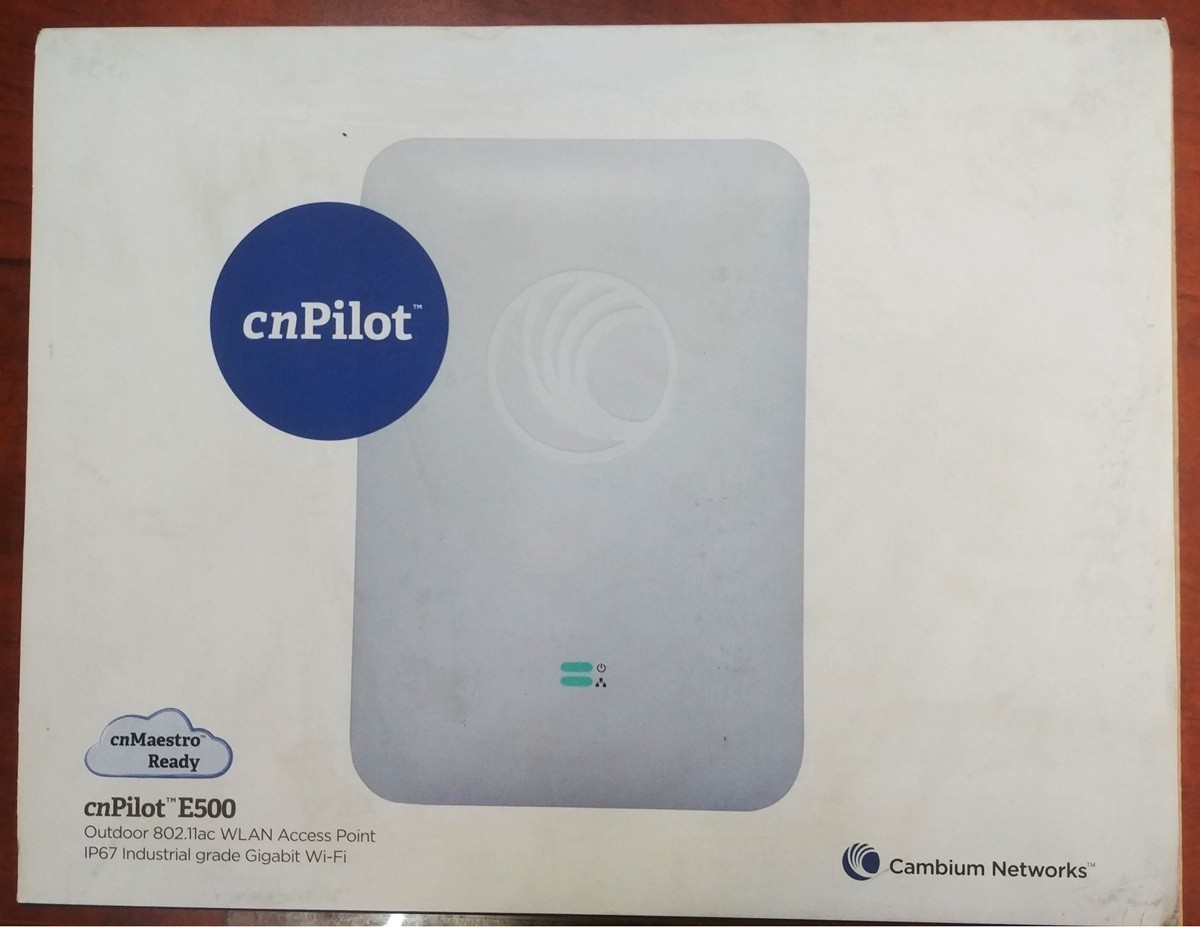 Cambium cnPilot PL-E500INTA-US E500 802.11ac 2x2 Wi-Fi Access Point, PoE, FCC/US