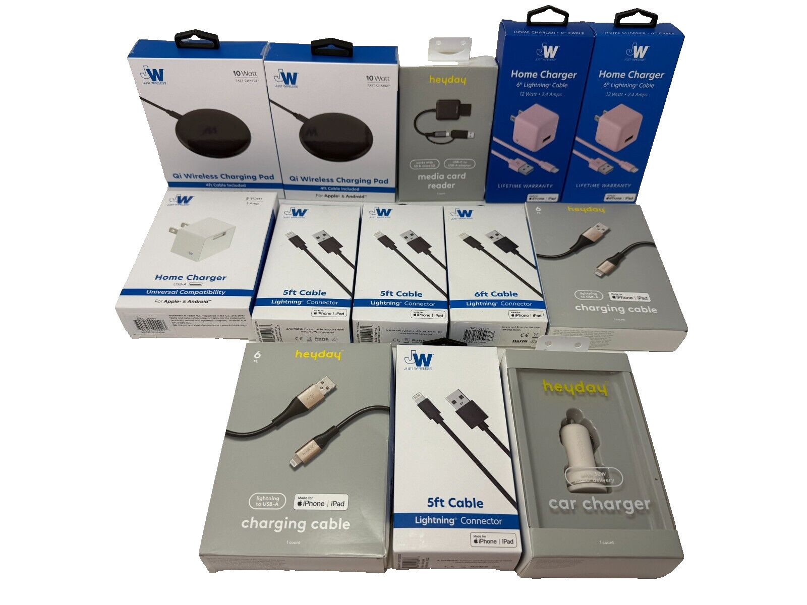 Essential Handy Dandy Cell Phone accessory Lot of 13 Chargers cables Super Deal!