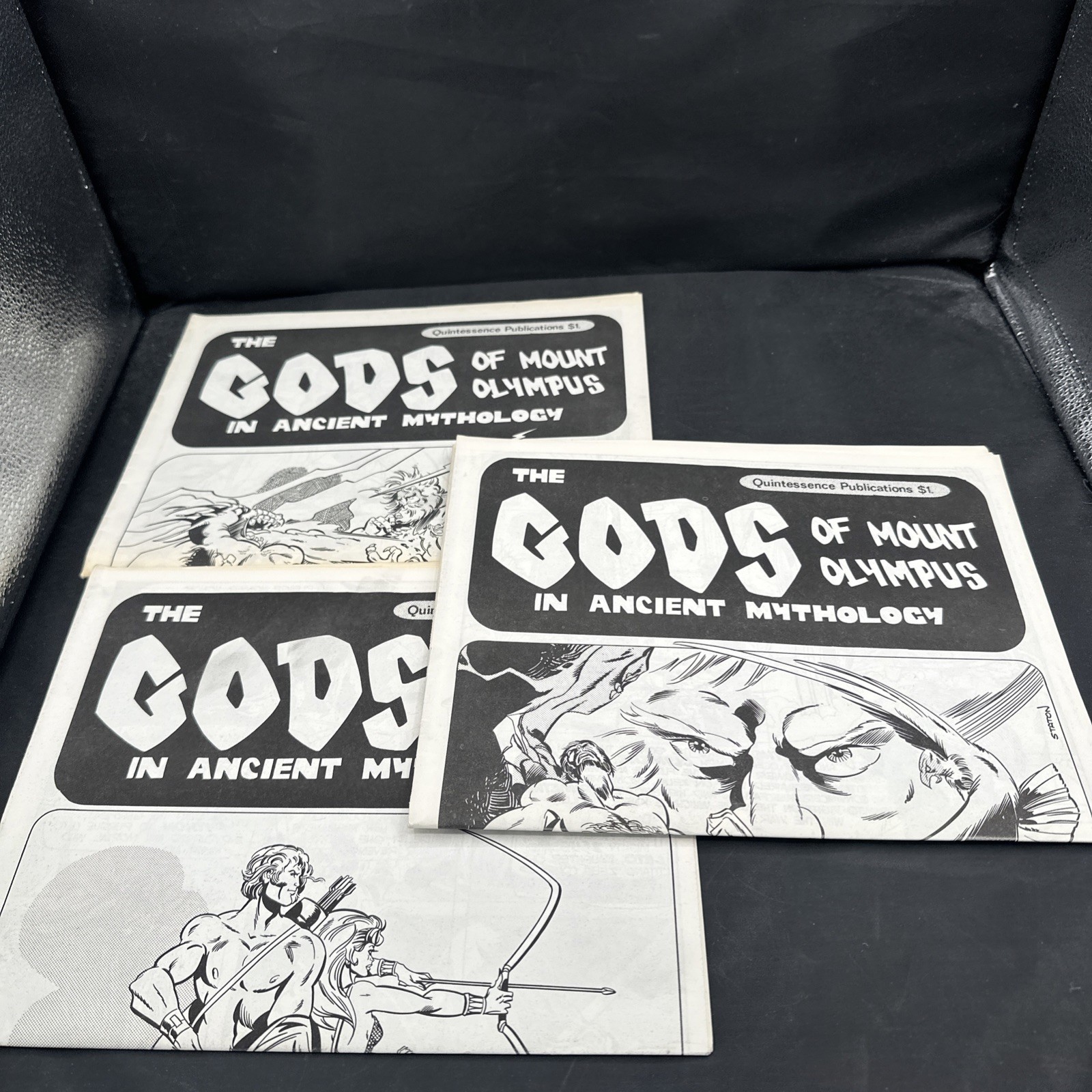 1974 GIANT 11x17 Fanzines The GODS of Mount Olympus # 1-3 JOE STATON ART