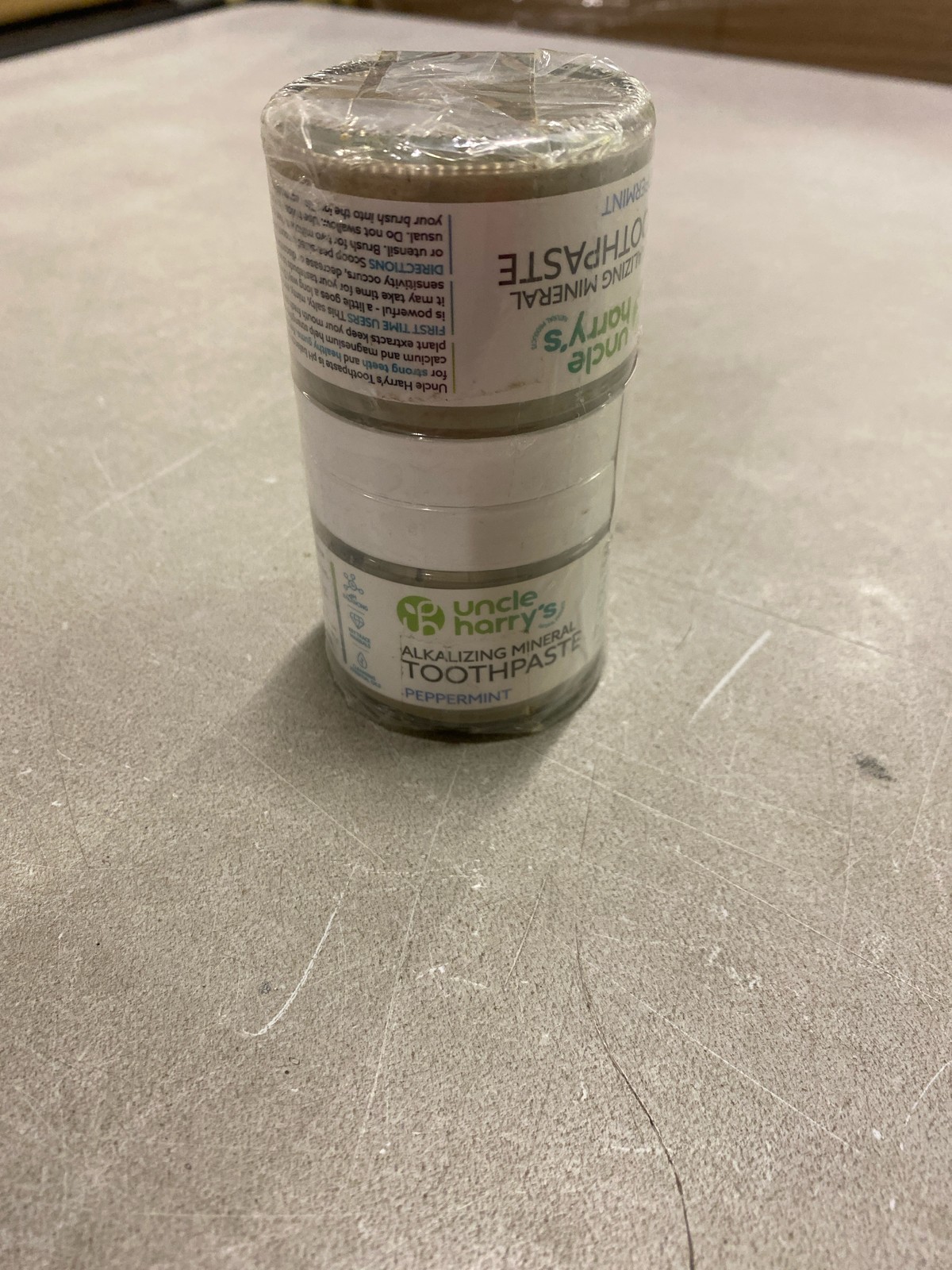 Uncle Harry's Vegan Fluoride-Free Peppermint Toothpaste, Enamel Safe (2 Pack)