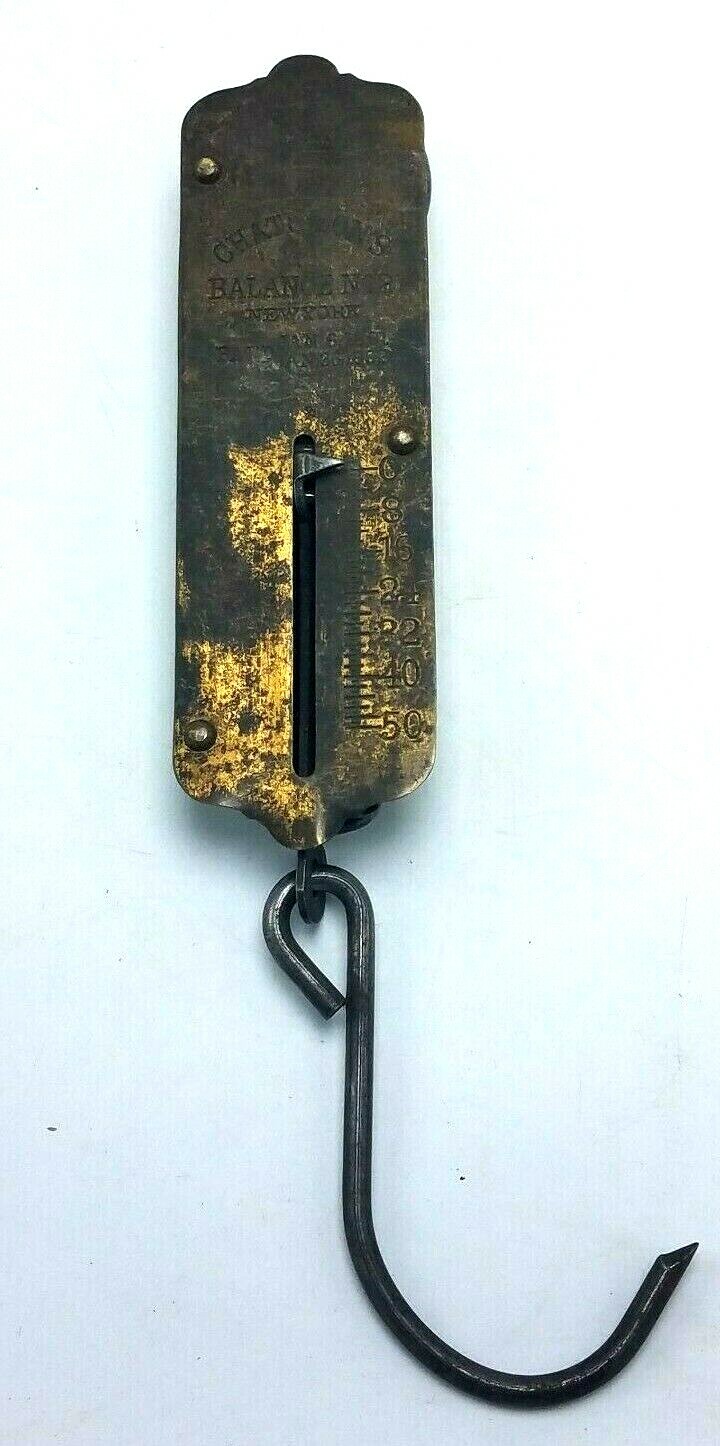 Vintage John Chatillon's Scale Balance No. 2 50 Lb 1892