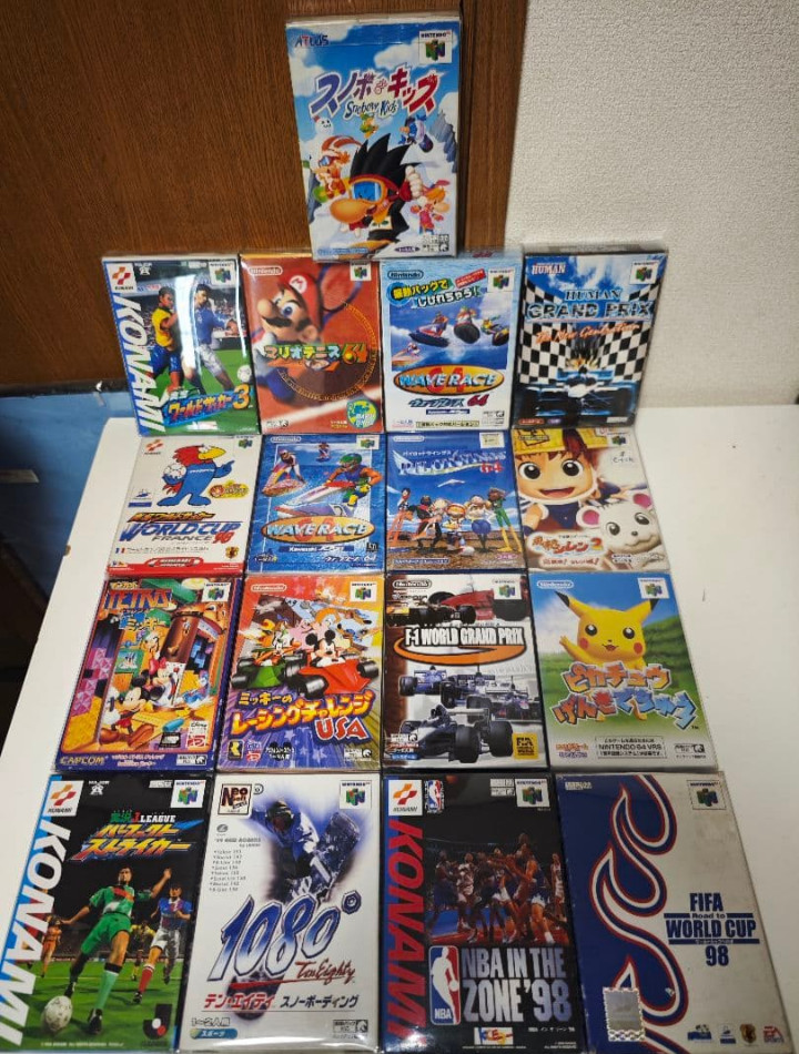 Nintendo 64 game software 17 piece set with box instructions Used