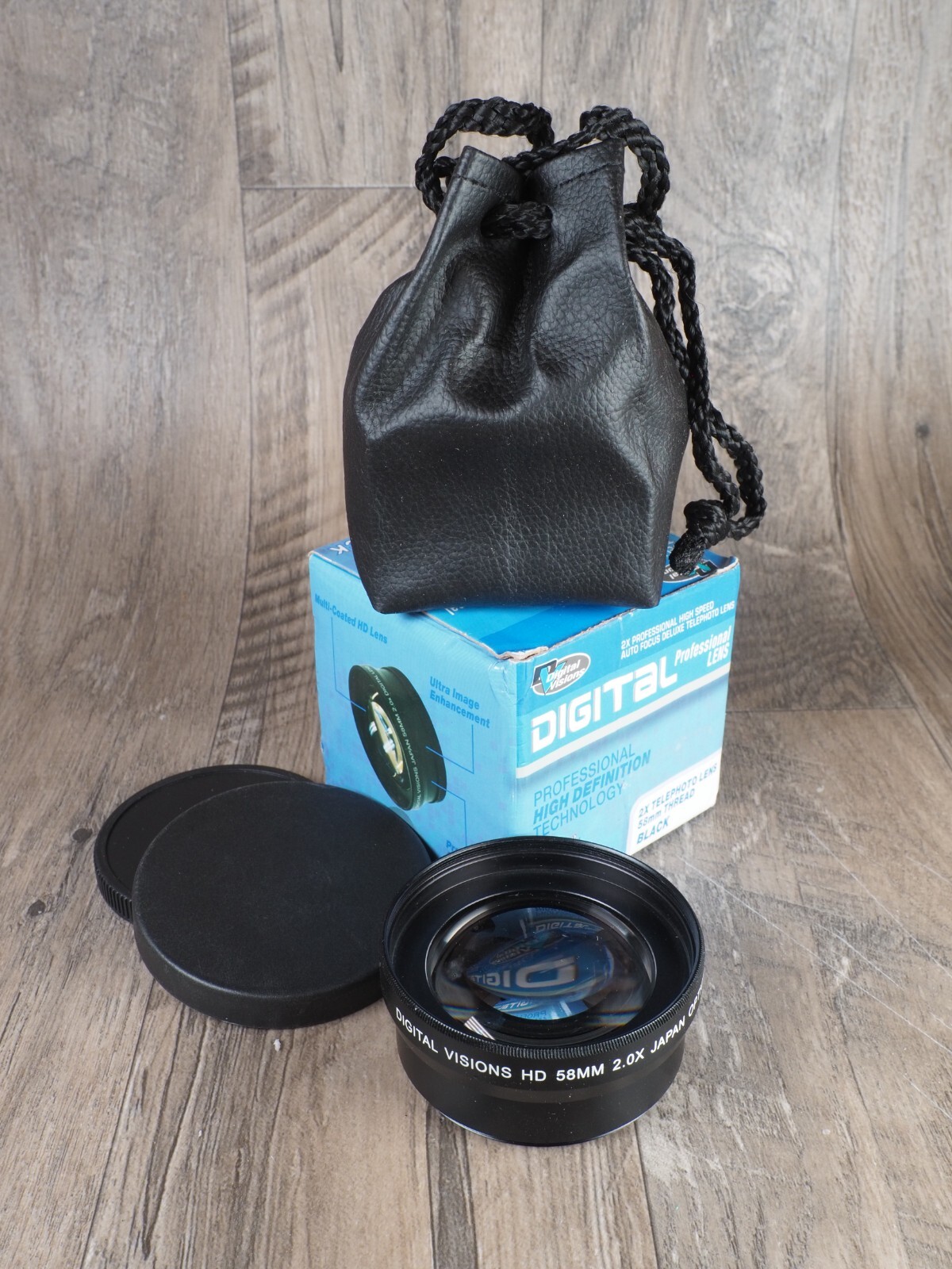 Digital Professional Lens Deluxe Telephoto 2x Telephoto 58 mm Thread Black box