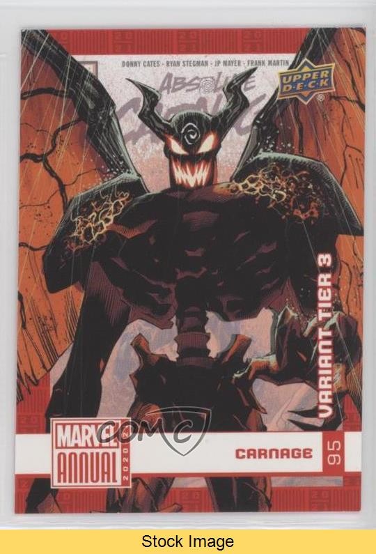 2020-21 Upper Deck Marvel Annual Cover Variants Tier 3 Carnage #95 READ 6o2