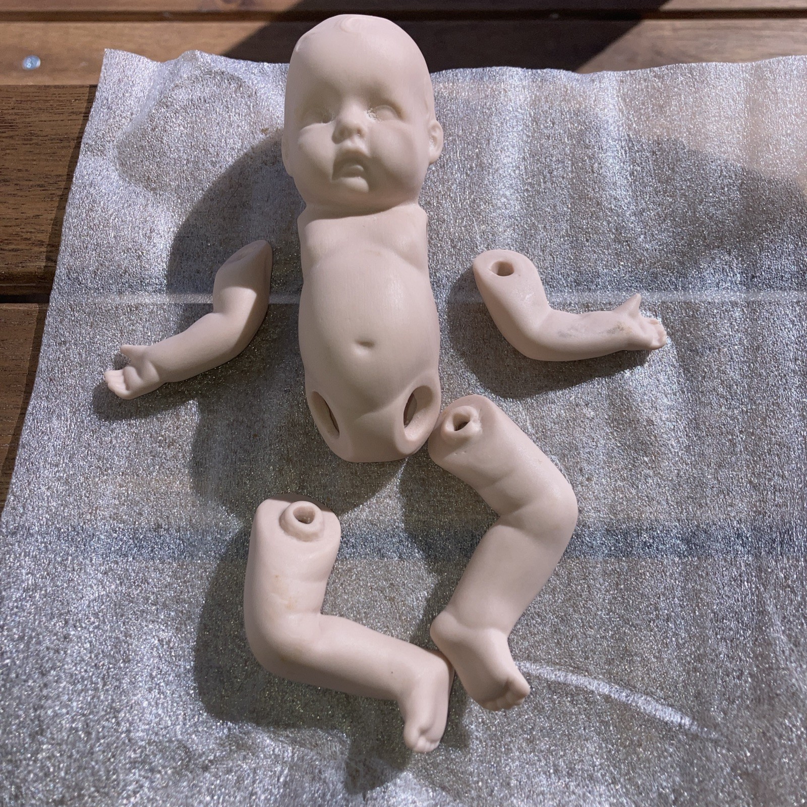 Antique 6 Bisque Porcelain Baby Doll, Legs & Arms Doll Making/Replacement Parts