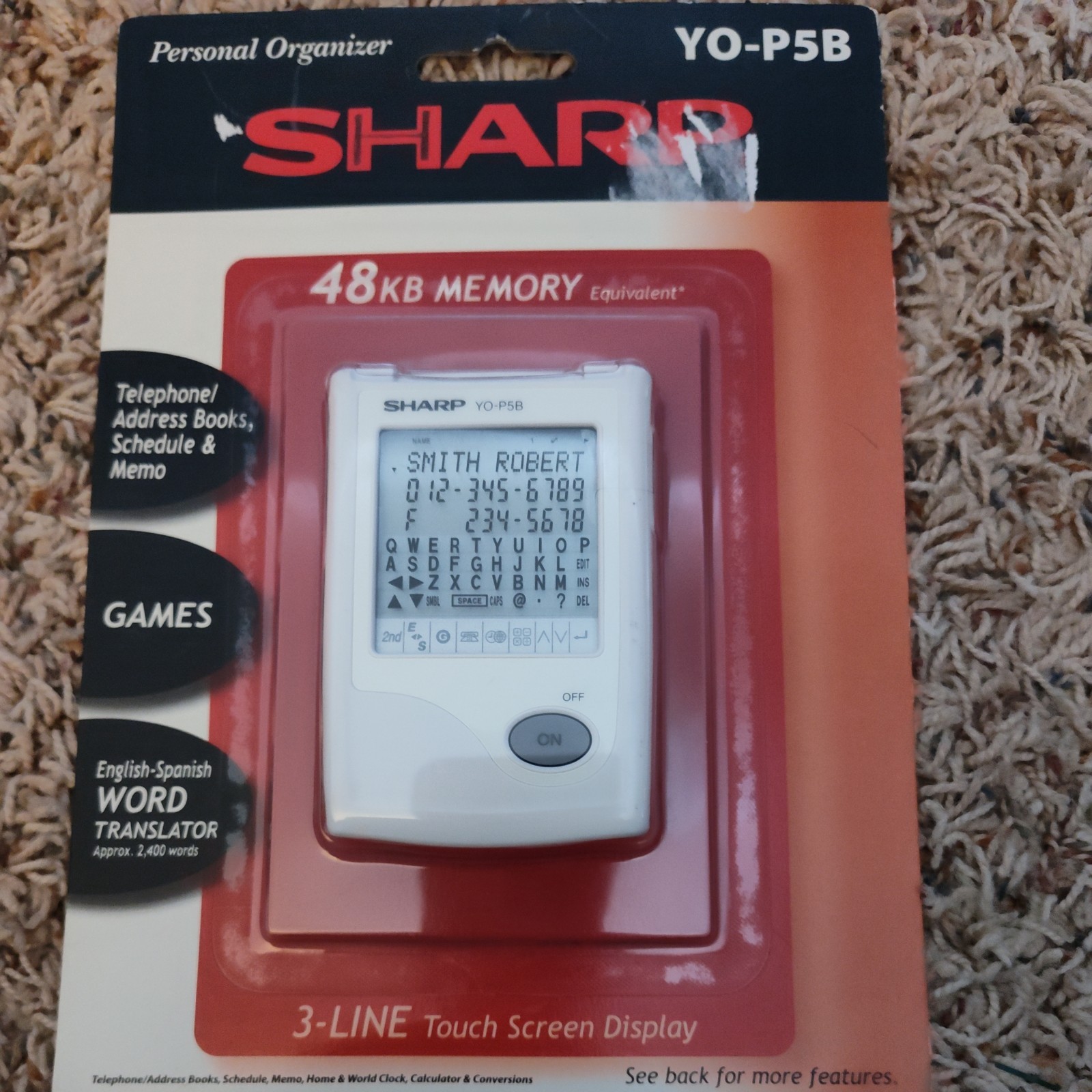 Sharp YO-P5B Personal Organizer