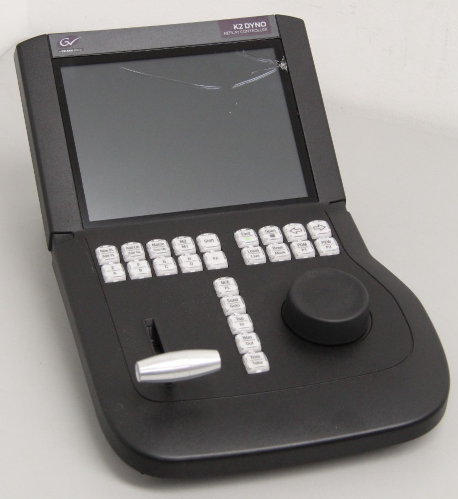 Grass Valley K2 Dyno S Replay Controller Cracked Glass