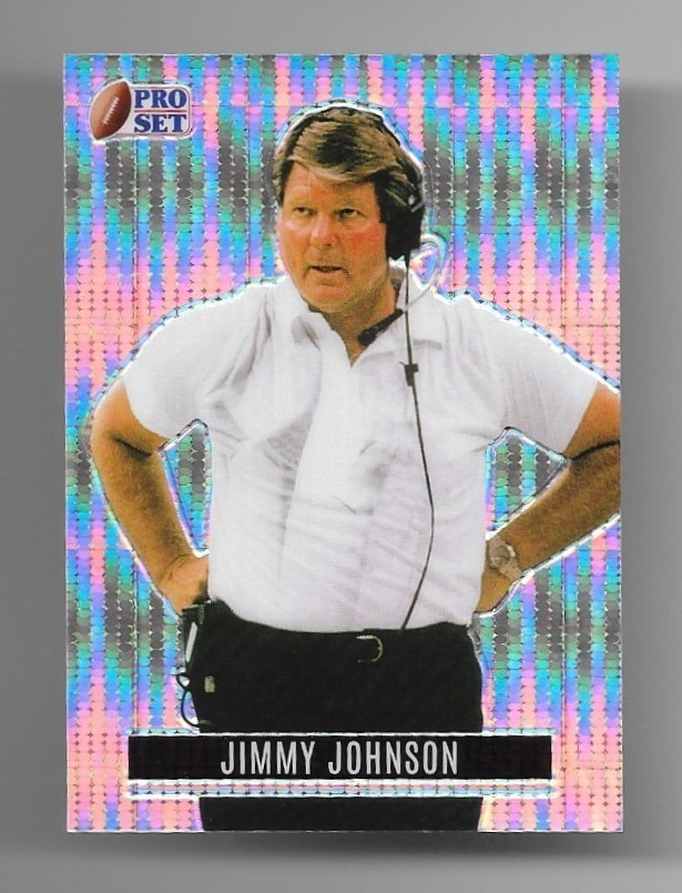 4/6 jimmy johnson 2023 leaf pro set metal pulsar silver retro insert #rb-48 hof