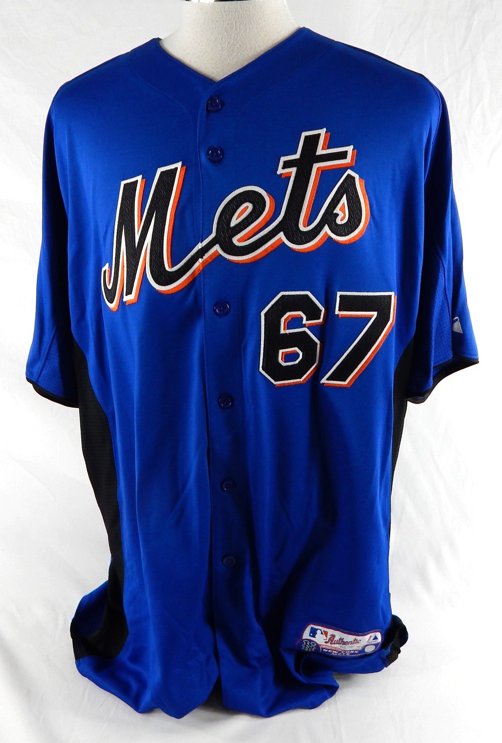 2011 New York Mets Manuel Alvarez #67 Game Issued Pos Used Blue Jersey ST BP 4
