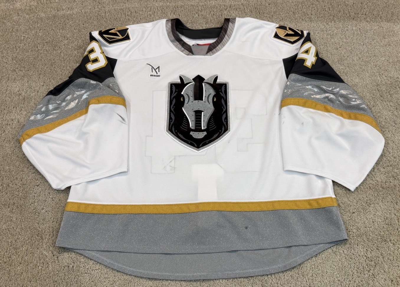 Henderson Silver Knights Game Worn Used AHL CCM Goalie Jersey VGK NOBR 60g
