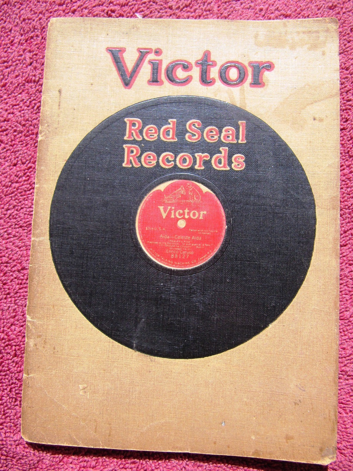 1915 VICTOR RED SEAL RECORDS Catalog Library of Famous Voices Enrico Caruso Alda