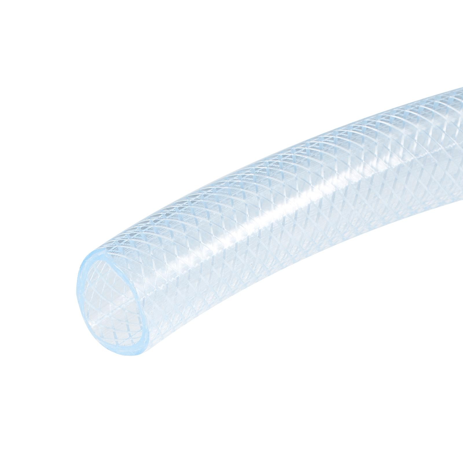 10mm ID 15mm OD Braided PVC Tube Flexible Tubing for Tube,1 Meter Length