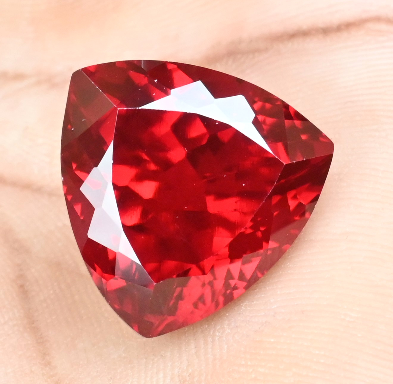 43.35 Ct Natural Flawless Mozambique Blood Red Ruby Certified Loose Gemstone