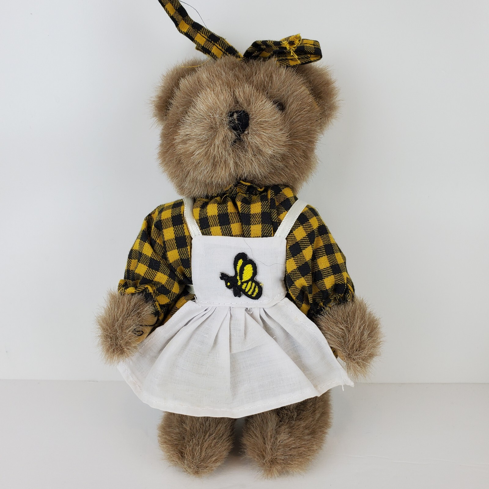 House of Lloyd Bumblebee Bear Stuffed Animal Plush Bear Jointed 9"
