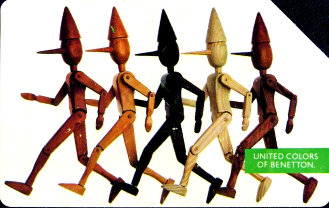 G 140 C&C 2197 Used Magnetized Phone Card Benetton Pinocchio 2nd Quality