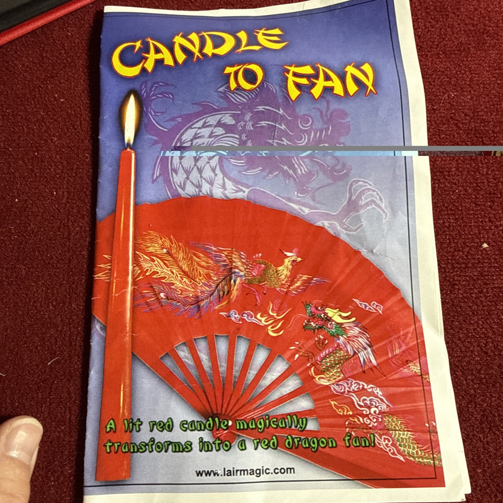 Candle To Fan Michael Lair Magic Stage Magic Fire Chinese Fan