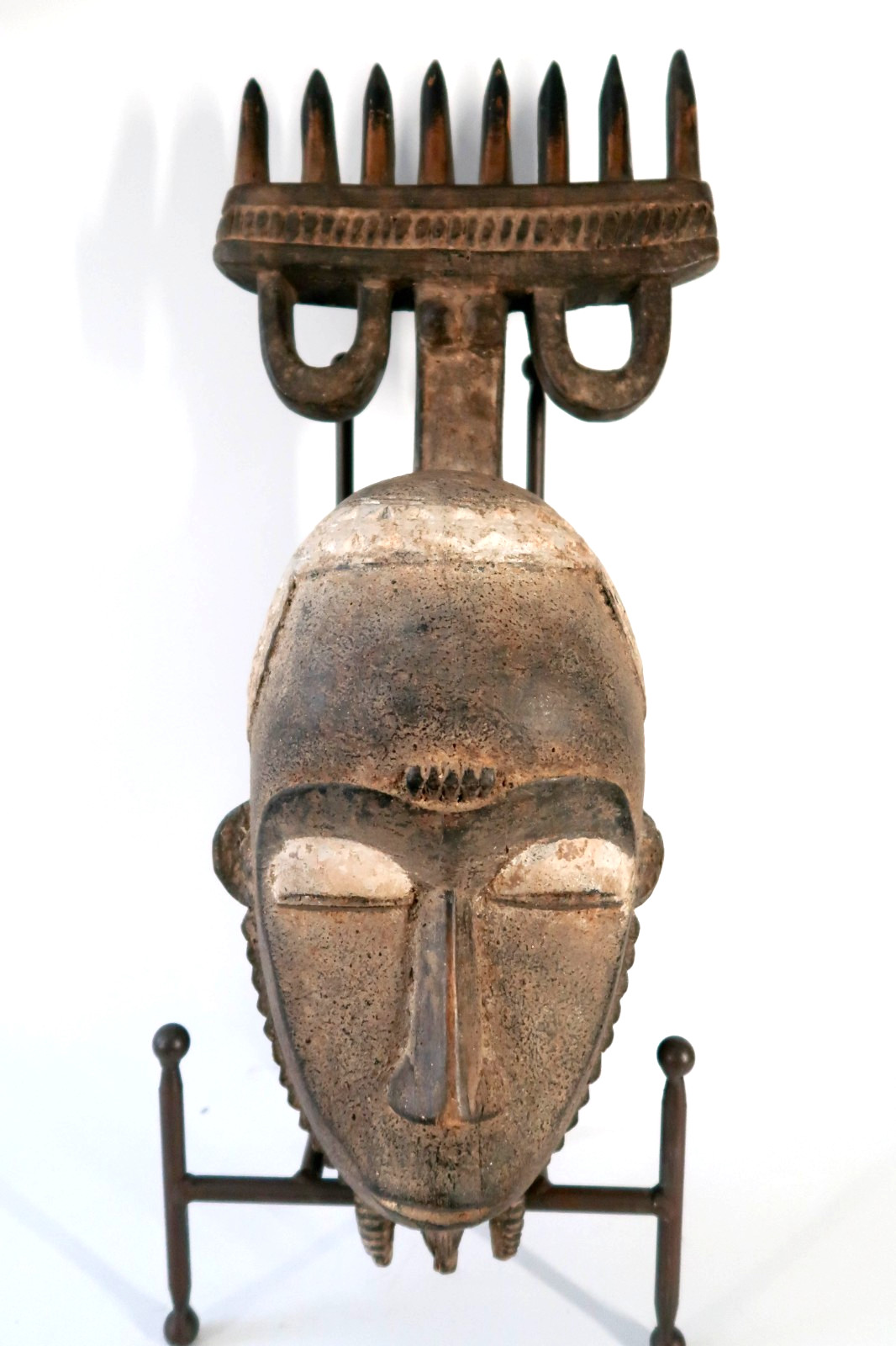 Very OLD  Baule Mask Ivory Coast - African Tribal - Hand Carved Wood ART