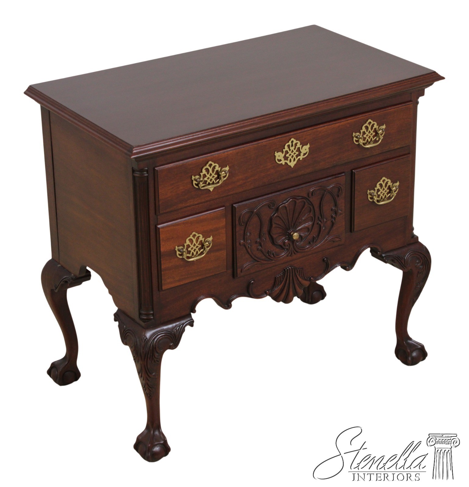63614: COUNCIL CRAFTSMAN Chippendale Mahogany Lowboy
