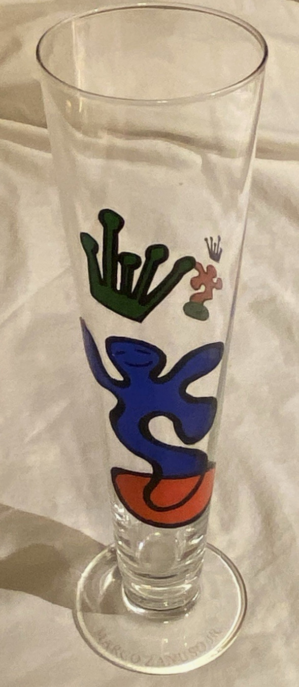 RITZENHOFF Tall Pilsner Beer Glass Flute by MARCO ZANUSO JR Post Modern POP ART