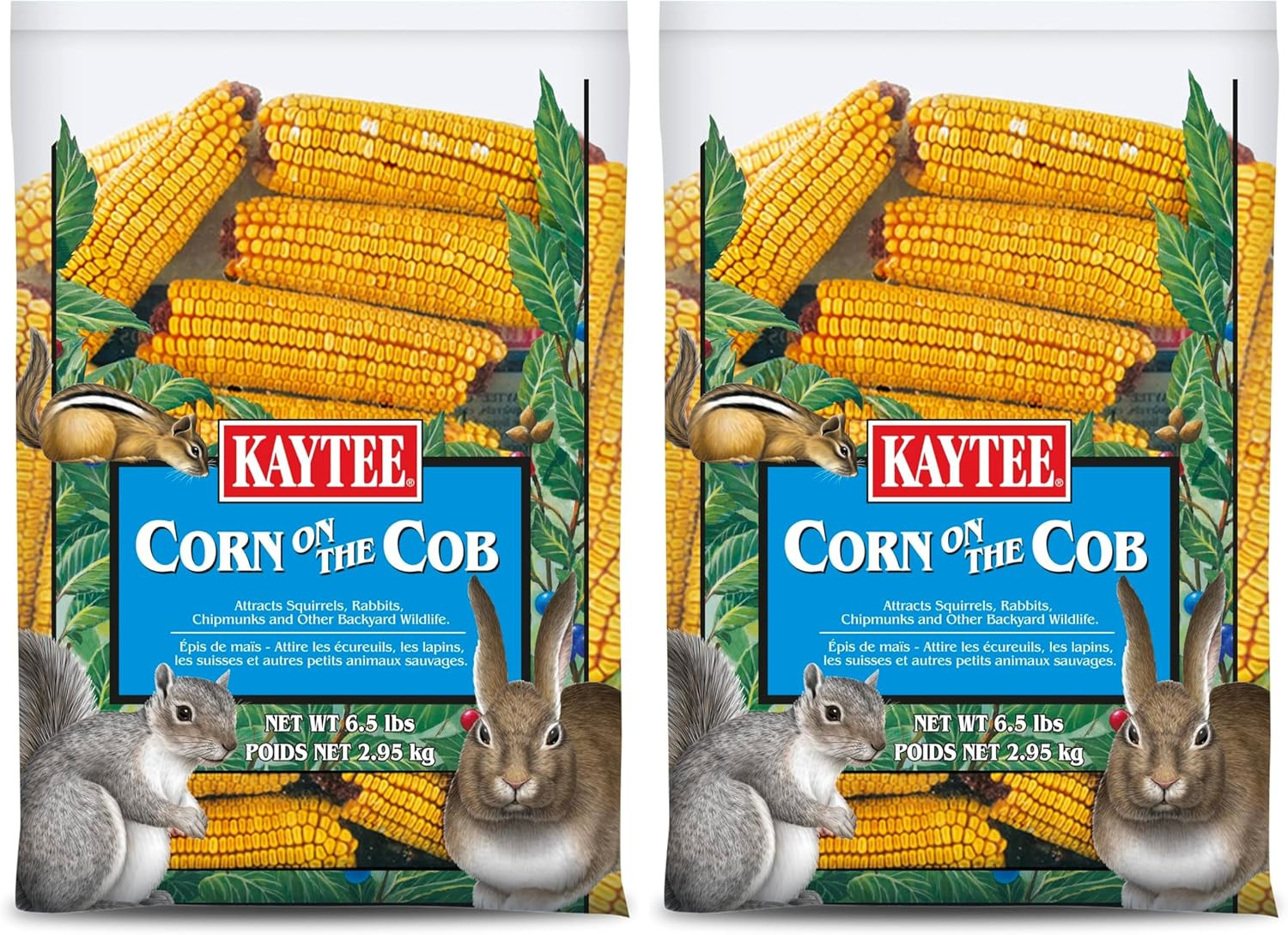 Corn on the Cob Food for Wild Squirrels, Rabbits, Chipmunks and Other Backyard W