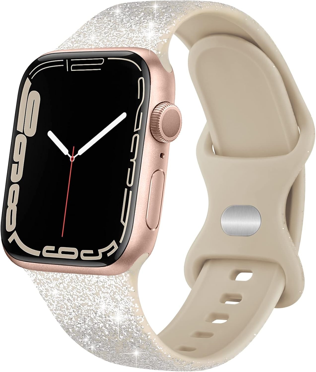 Soft Silicone Strap Compatible with Apple Watch Series 8 45mm