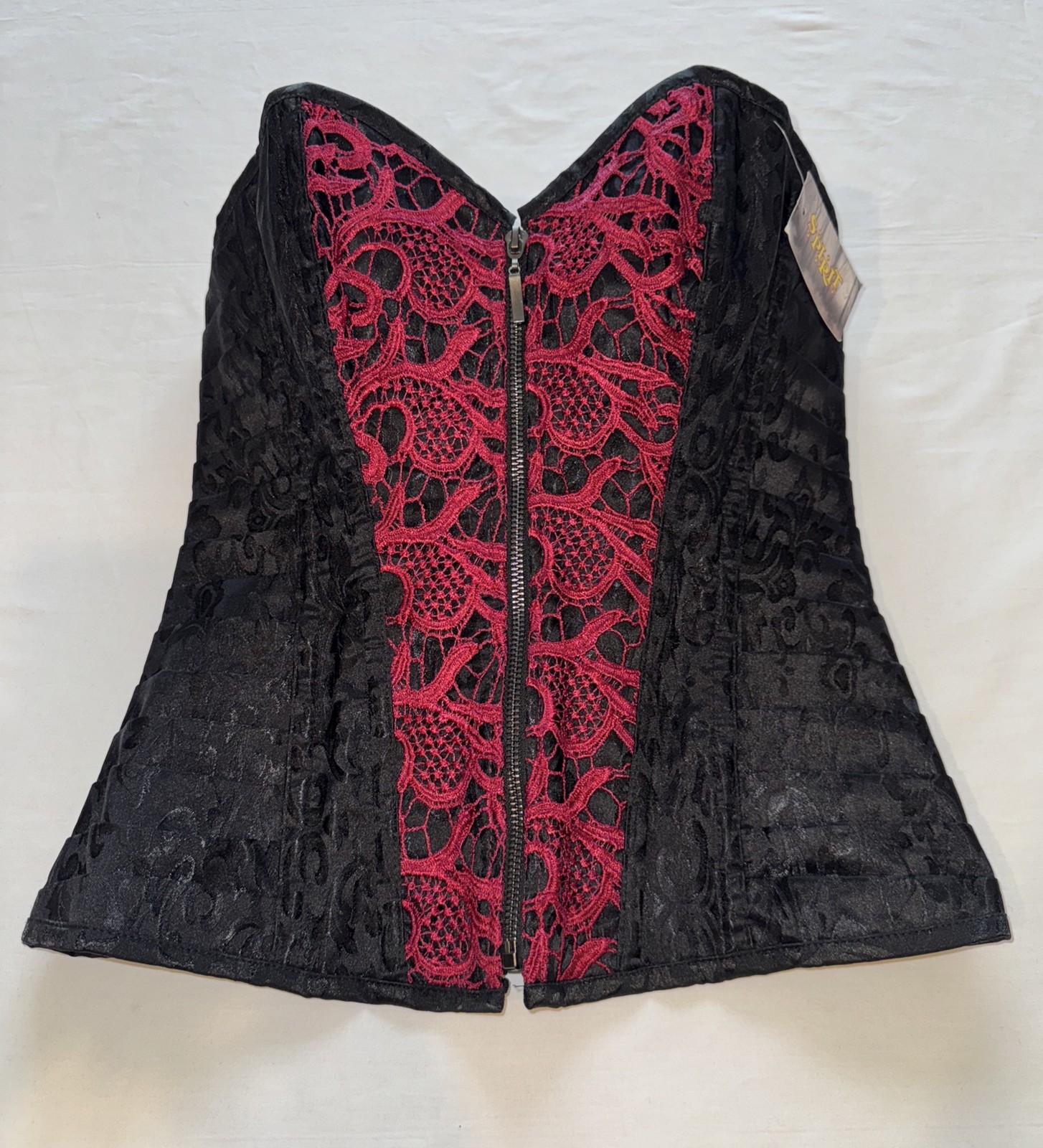 SEXY Black Lace Corset - Vampire Goth Gothic Style - Size XL, New!