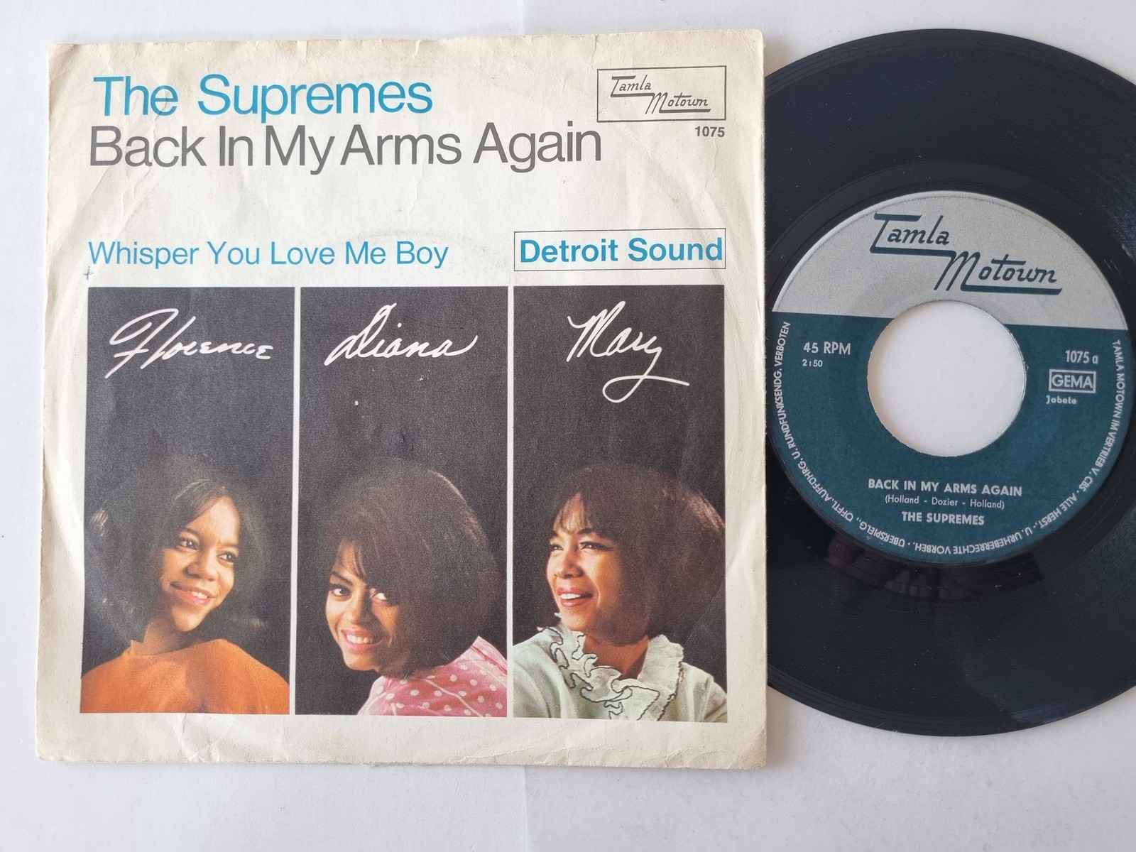 The Supremes - Back In My Arms Again 7'' Vinyl Germany