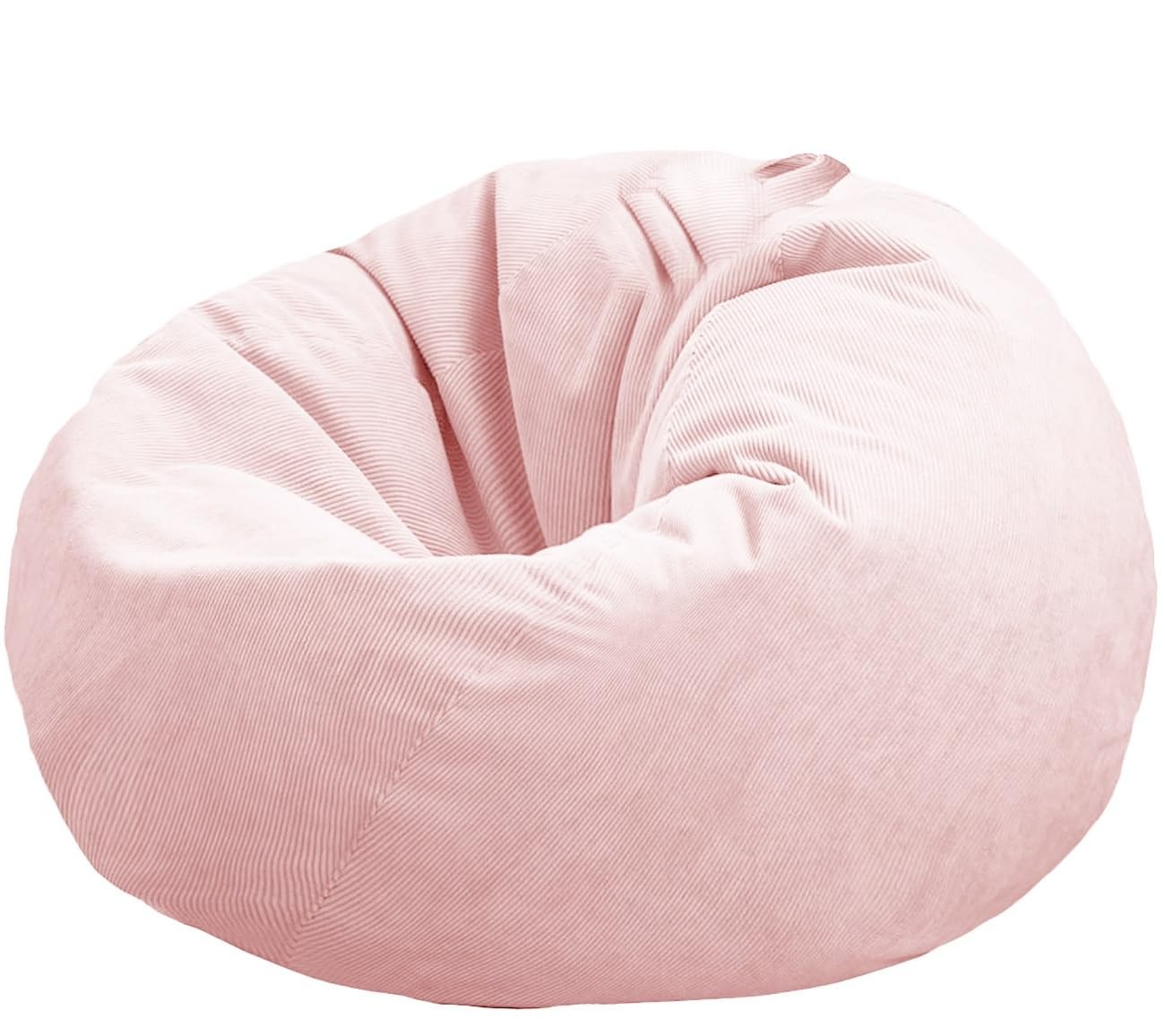 Stuffed Animal Storage Bean Bag Cover Pets Dogs/Cats S for Kids, Dusty Pink 