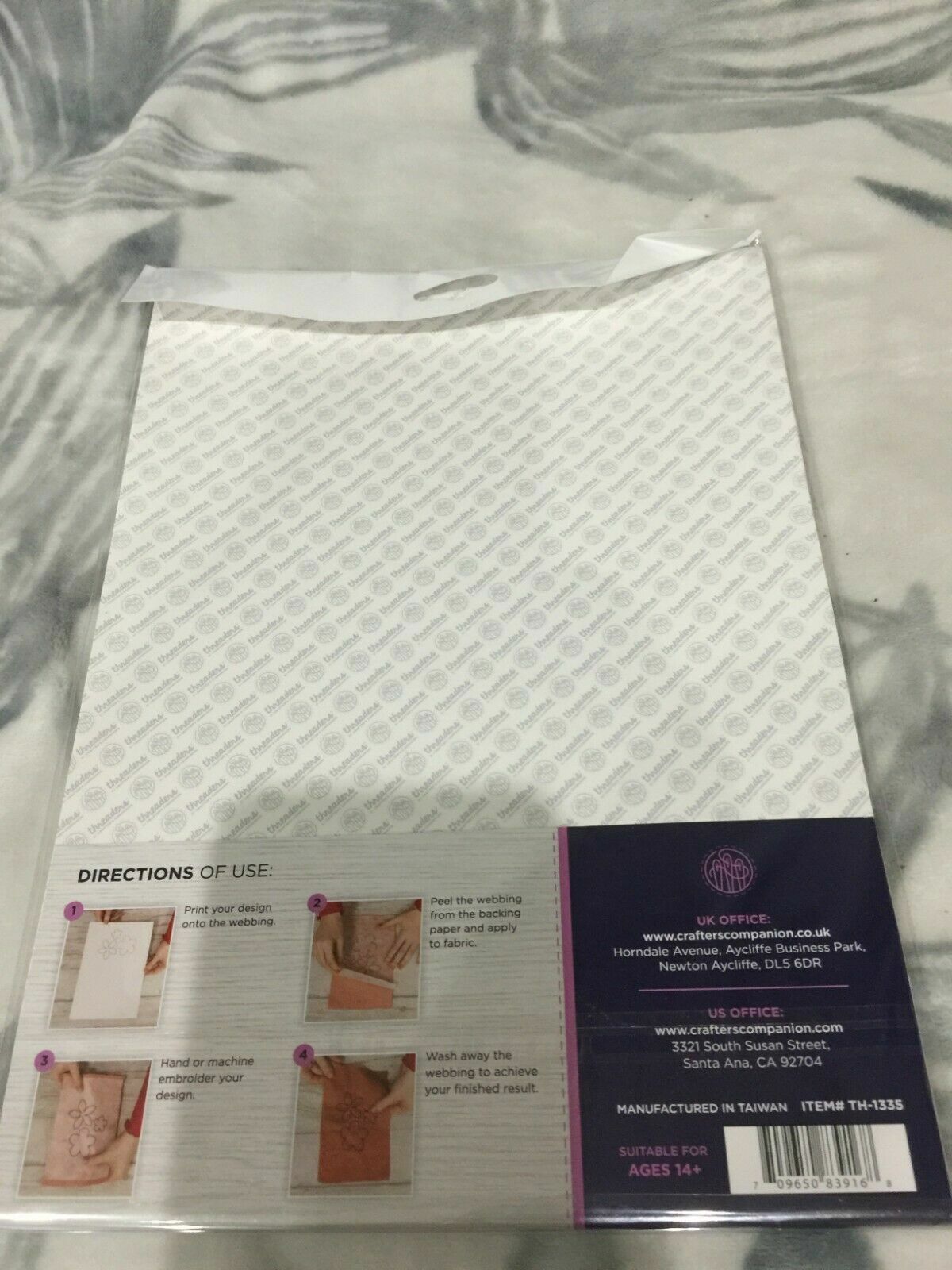 Crafter's Companion Wash Away Webbing new