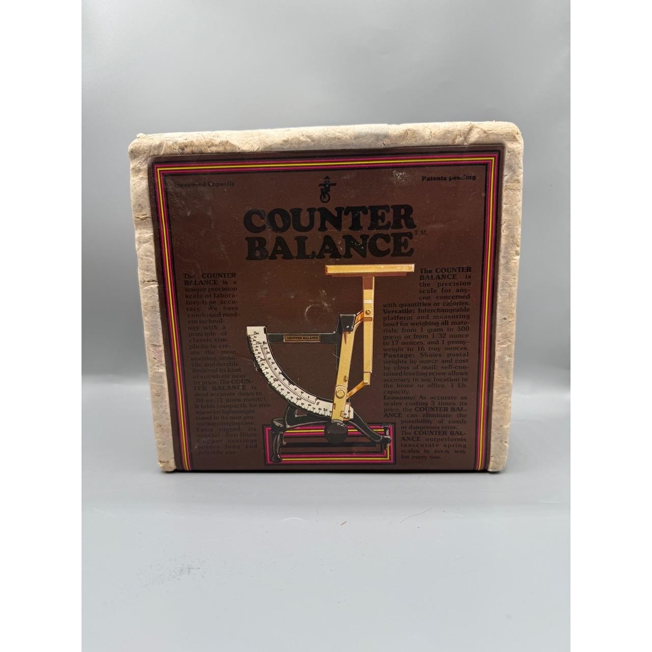 Balancing Act CB-500 Counter Balance Scale Never Used 1/2 Kilo Vtg apothecary