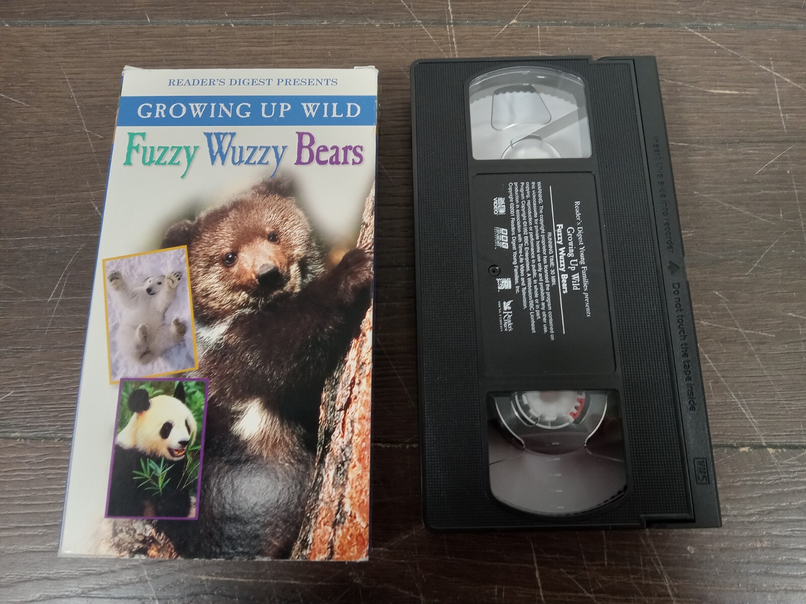 GROWING UP WILD FUZZY WUZZY BEARS VHS MOVIE