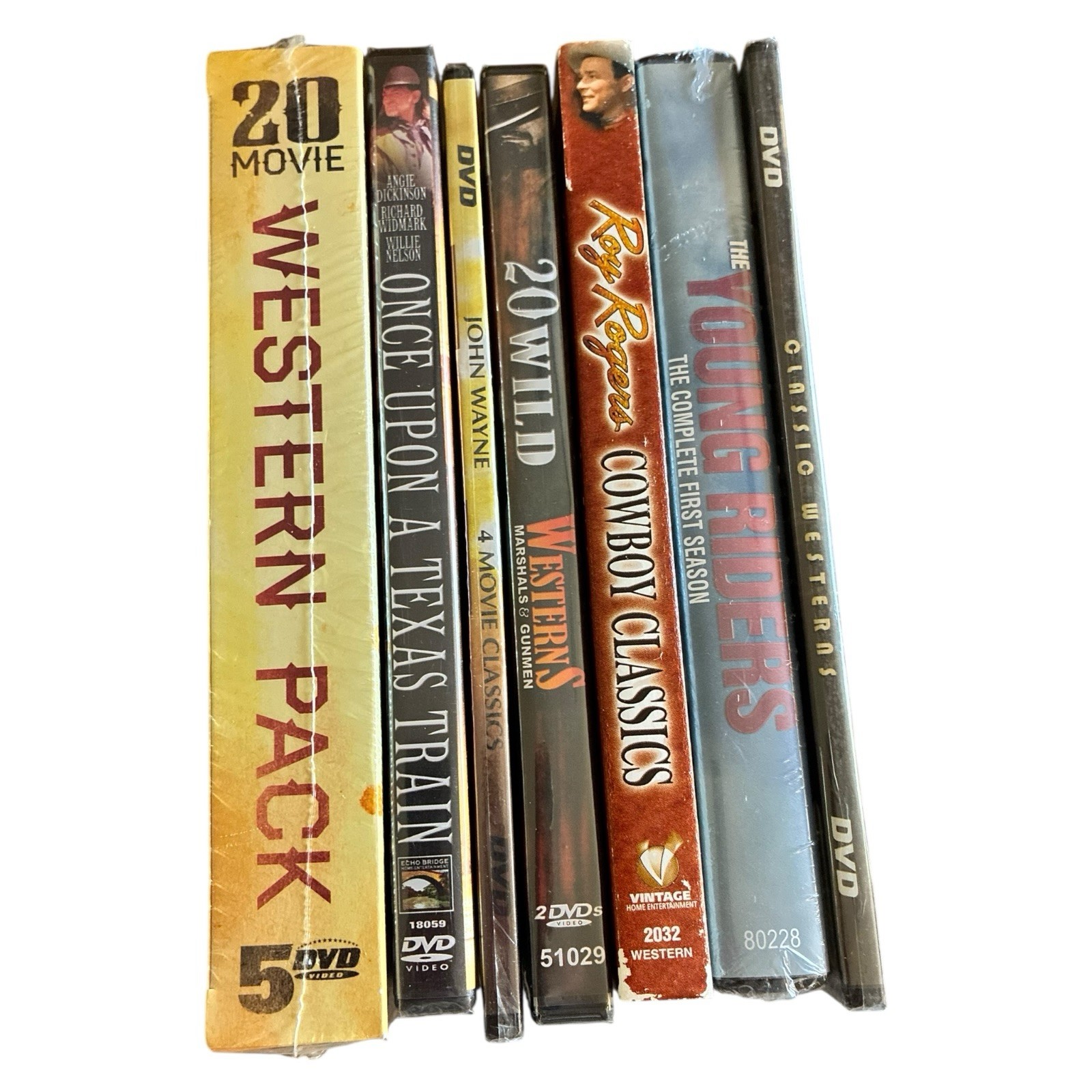 Western Movie DVD Lot - John Wayne Roy Rogers Young Riders 20 Movie Pack New
