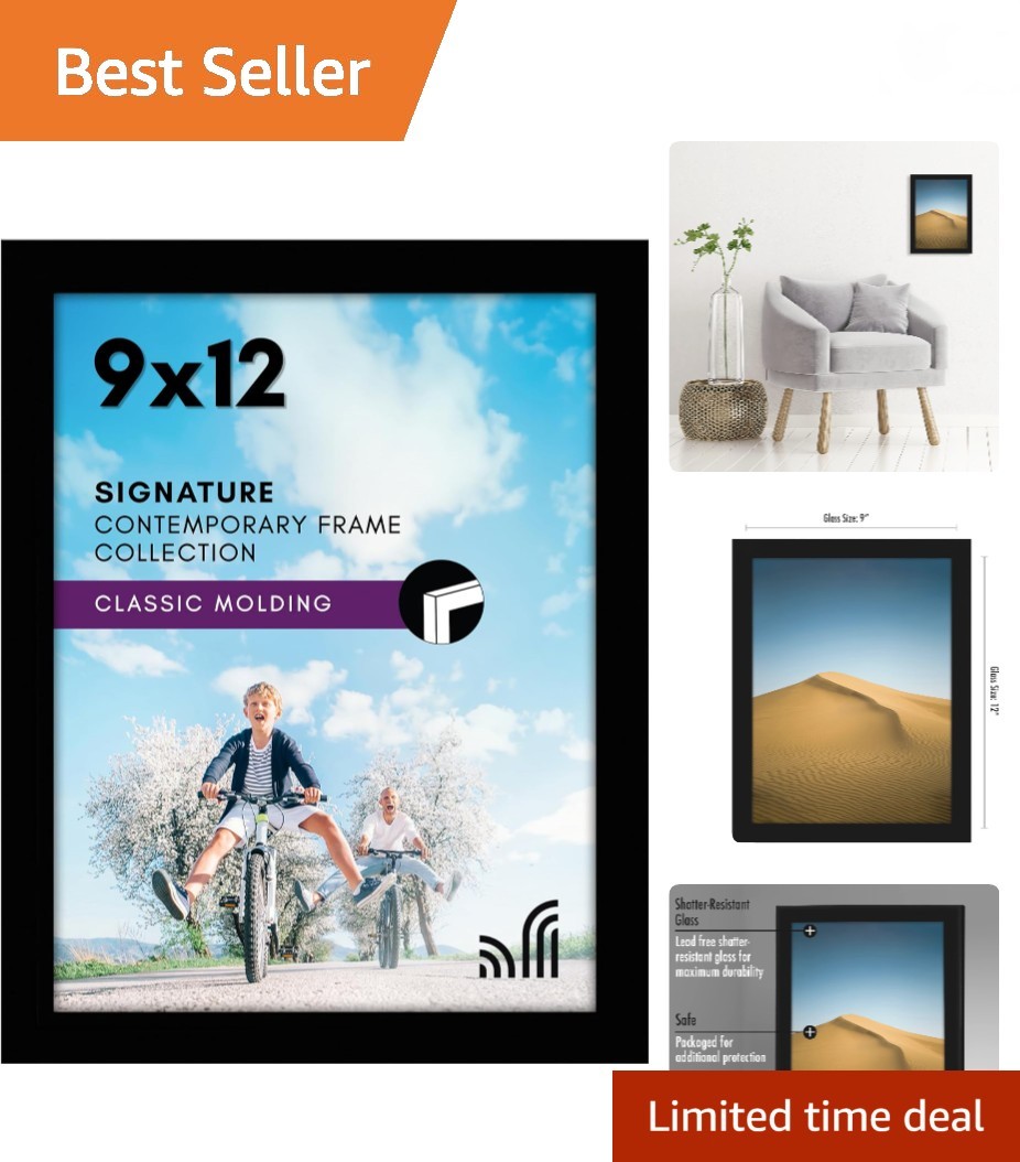 9x12 Picture Frame with Shatter-Resistant Glass - Signature Collection - Gall...