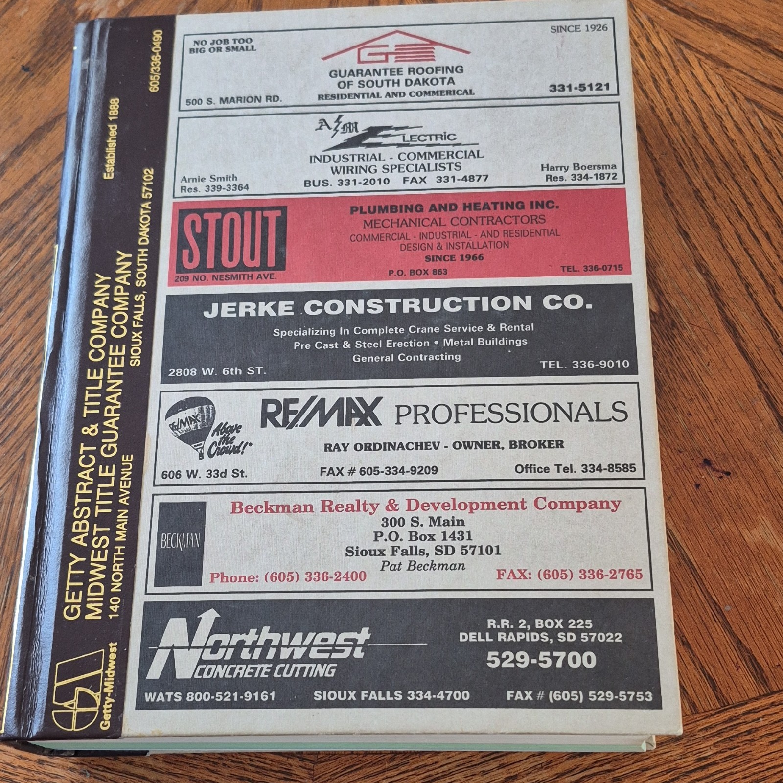 R.L. Polk & Co. Sioux Falls South Dakota City Directory 1993