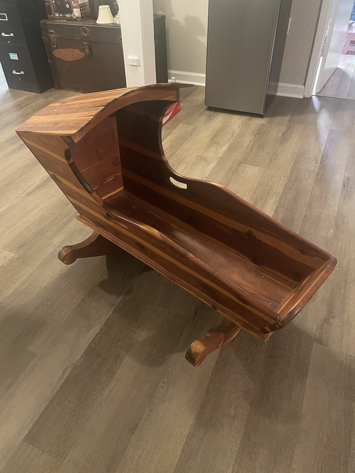 Handcrafted Solid Wood Rocking Cradle – Heirloom Nursery Piece