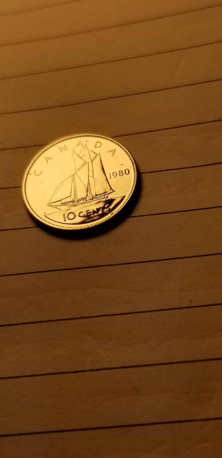 1980 Canada 10 Cents Coin Mint Grade Beauty Idab1.