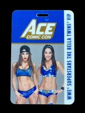 2017 ACE Comic Con WWE BELLA TWINS VIP Pass Lanyard Collectable Long Island NYC