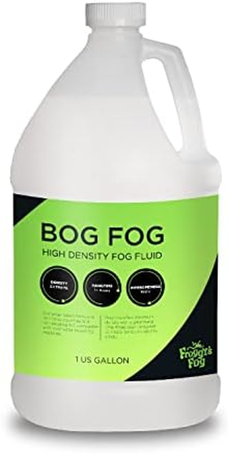 Bog Fog Juice, High-Density, Long-Lasting Fog Fluid for Water-Based Fog Machines
