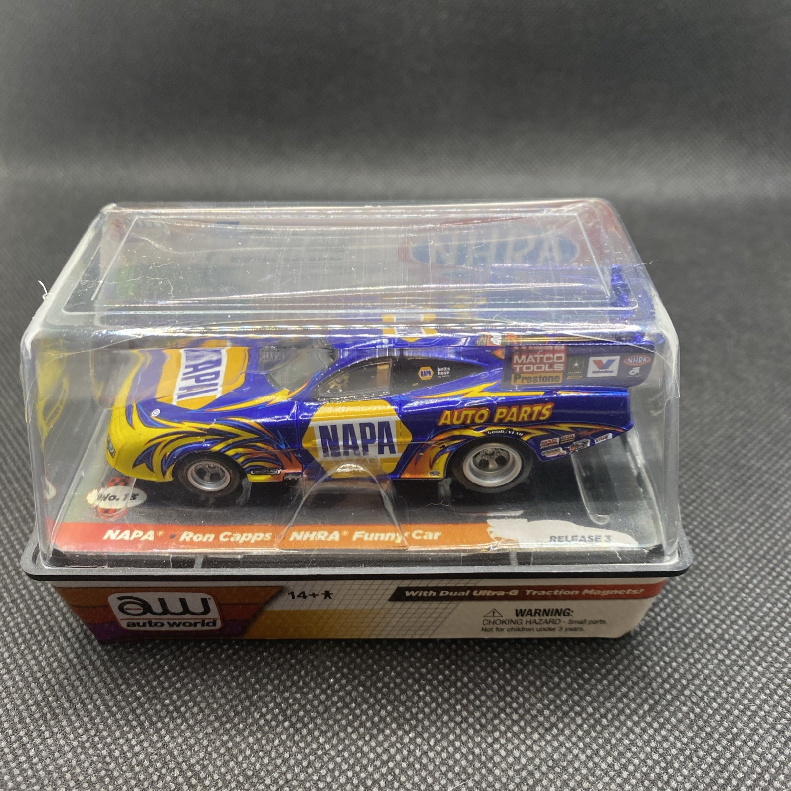 Auto World Funny Car HO Slot Car 4Gear NHRA NAPA Auto Parts Ron Capps Release 3