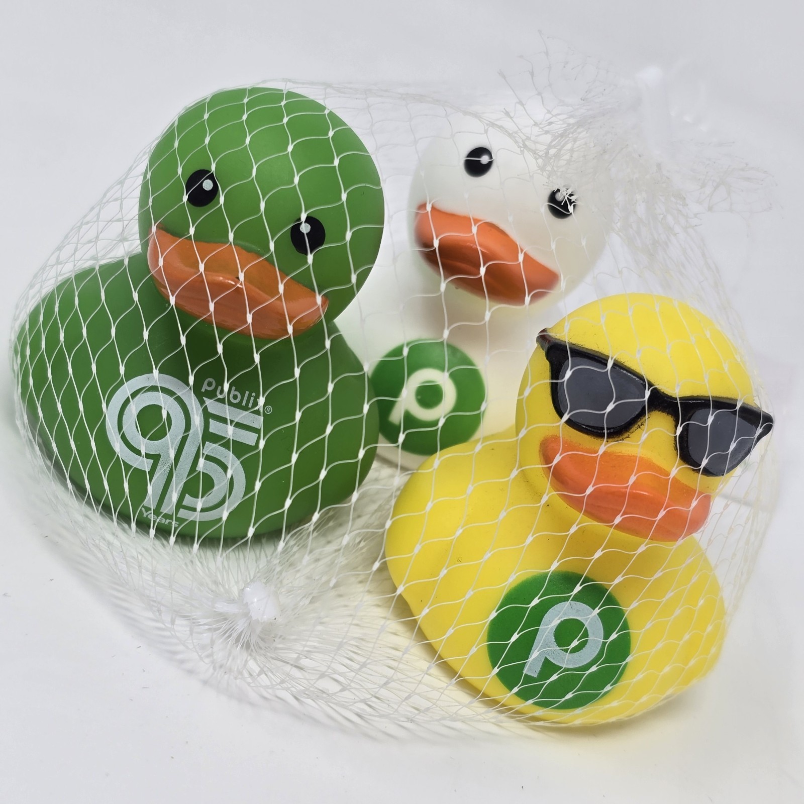 Publix Rubber Duck 95th Anniversary 3 Duck Set Limited Edition Collection Jeep
