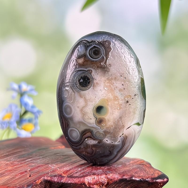 Natural China Inner Mongolia Gobi Eye Agate Specimen