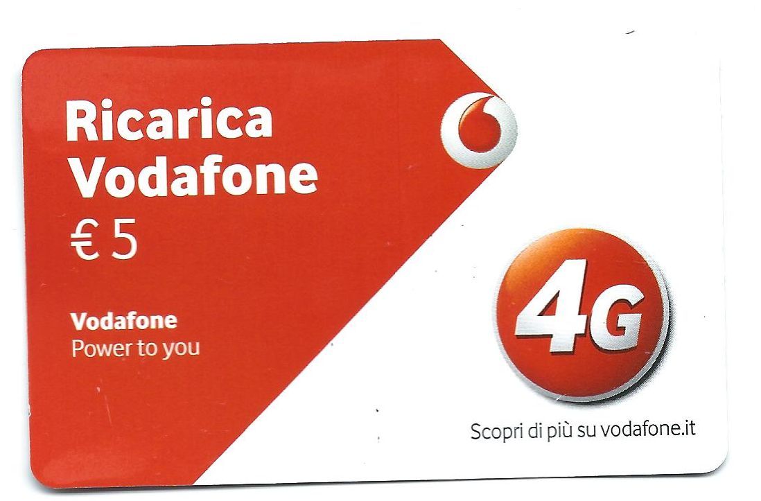 5010 Used Vodafone 4G Phone Card Recharge 5 2035.12 2722