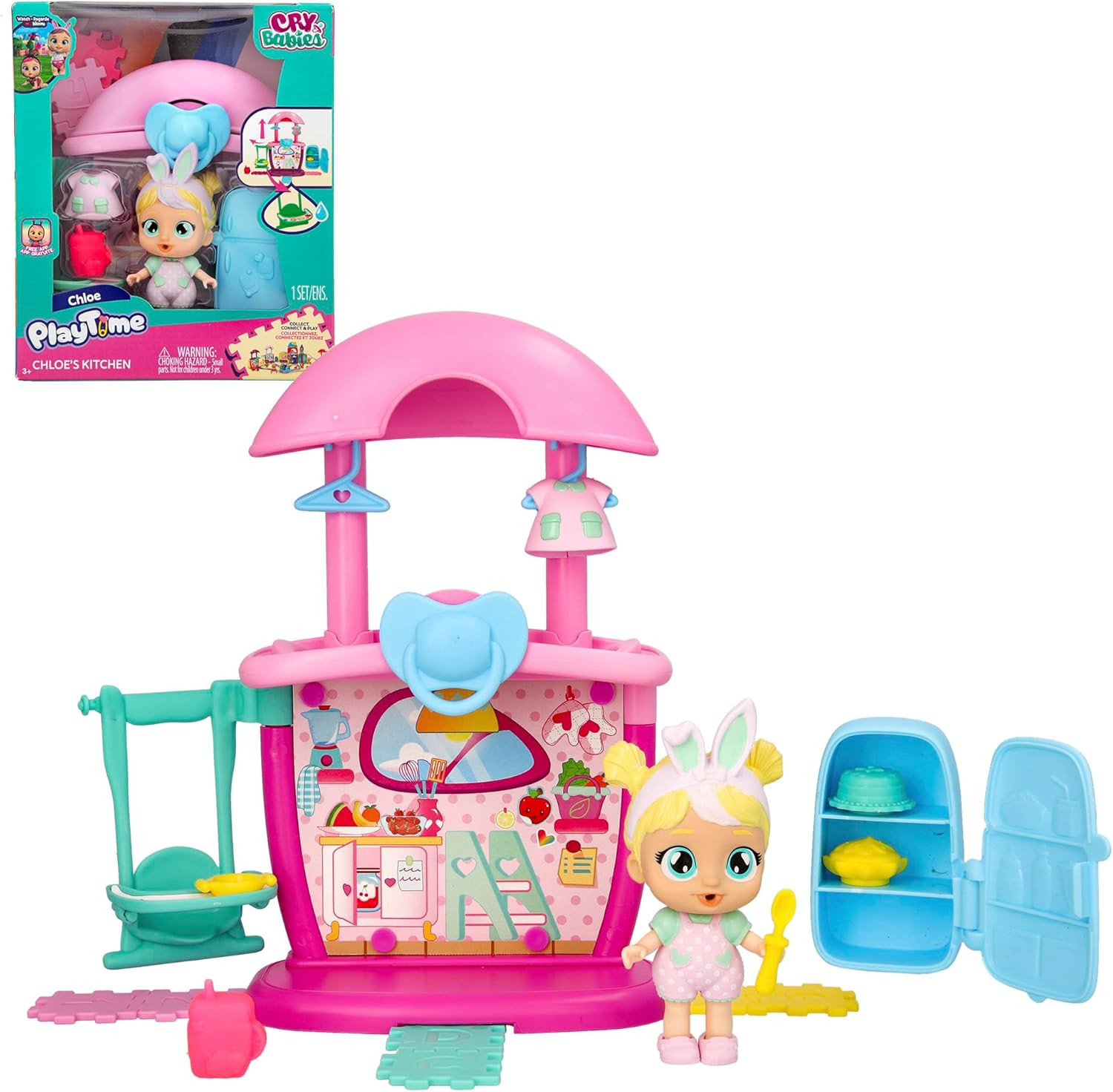 Playtime Chloe'S Kitchen Playset with Collectible Doll and 4+ Accessories, Dollh