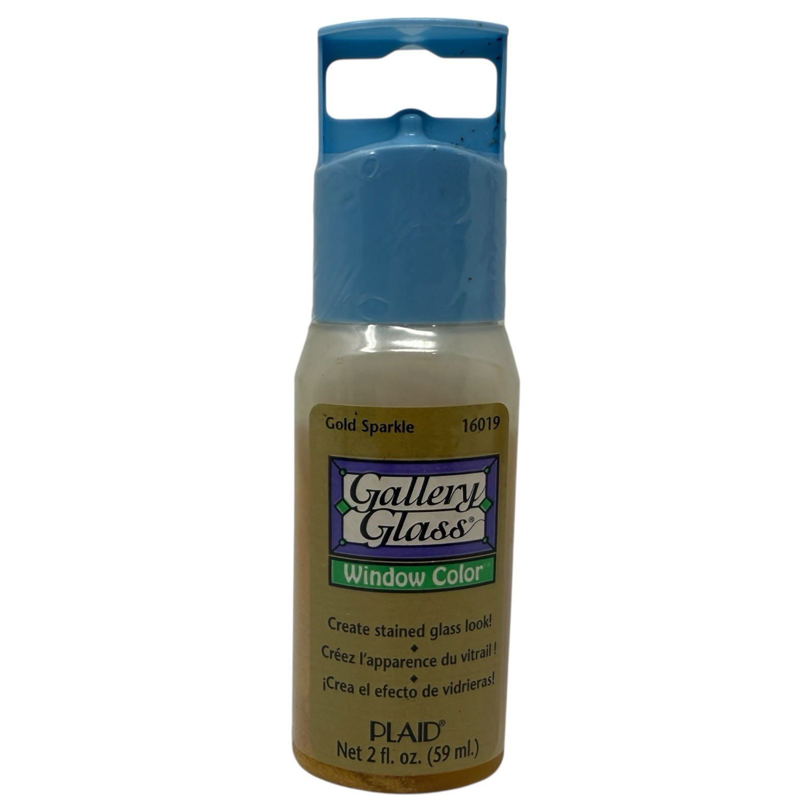 Gallery Glass Gold Sparkle Window Color (2 oz), No. 16019 By PLAID New Sealed