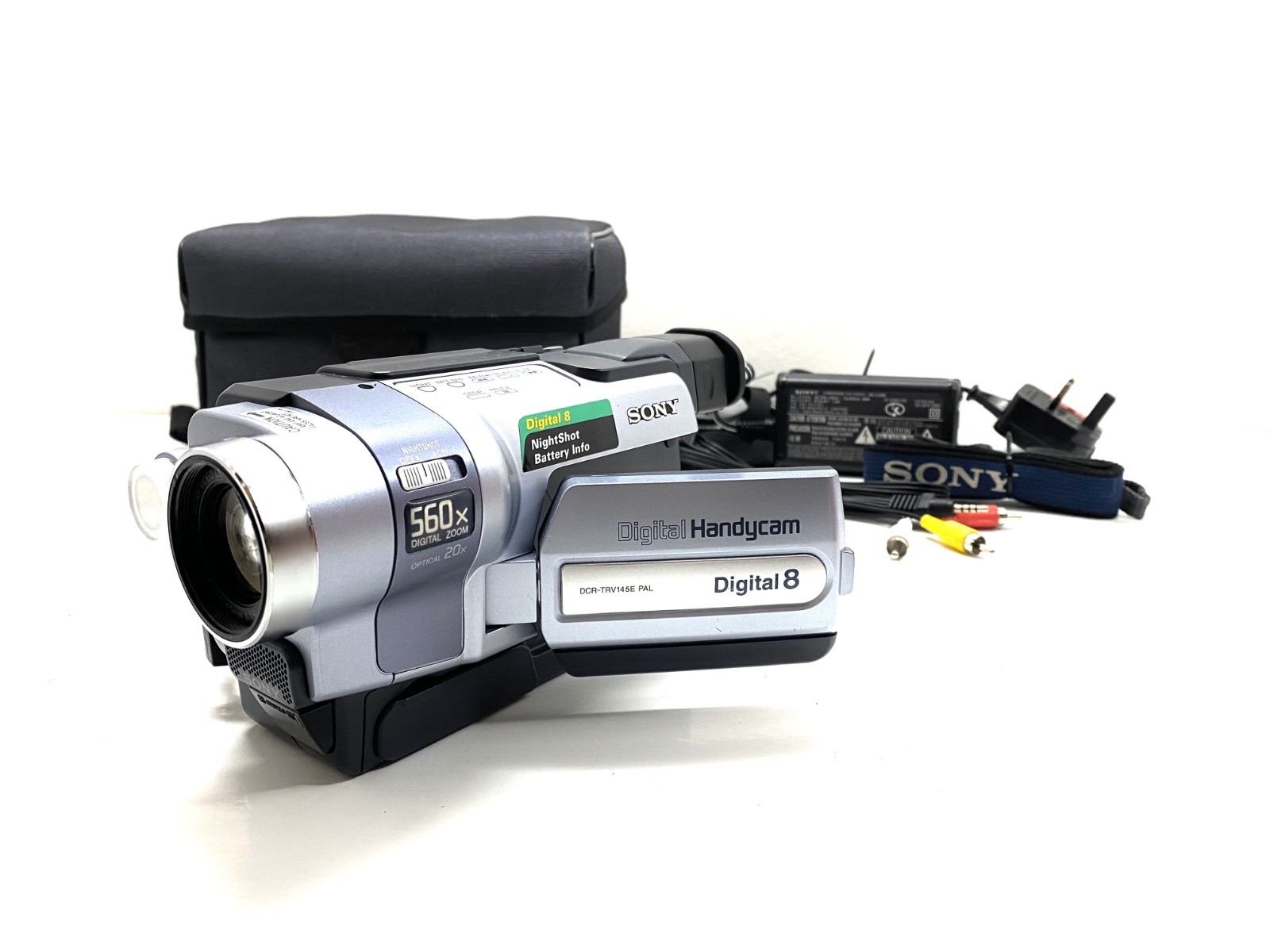 SONY DCR-TRV145 Digital8 Tape Digital Video Camera HANDYCAM Complete Working Set